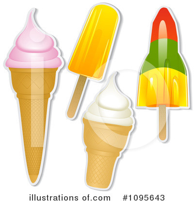 Ice Cream Cone Clipart #1095643 by elaineitalia