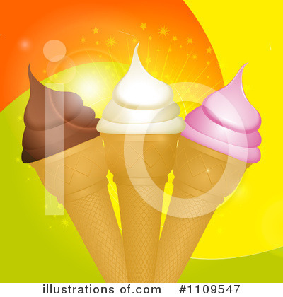 Ice Cream Cone Clipart #1109547 by elaineitalia