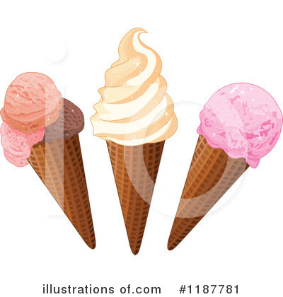 Royalty-Free (RF) Ice Cream Clipart Illustration by Pushkin - Stock Sample #1187781