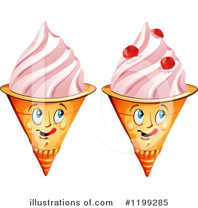 Royalty-Free (RF) Ice Cream Clipart Illustration by merlinul - Stock Sample #1199285