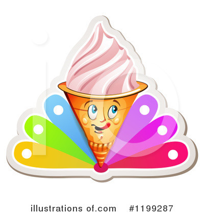 Royalty-Free (RF) Ice Cream Clipart Illustration by merlinul - Stock Sample #1199287