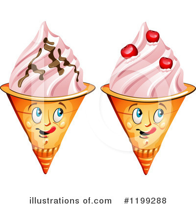 Royalty-Free (RF) Ice Cream Clipart Illustration by merlinul - Stock Sample #1199288