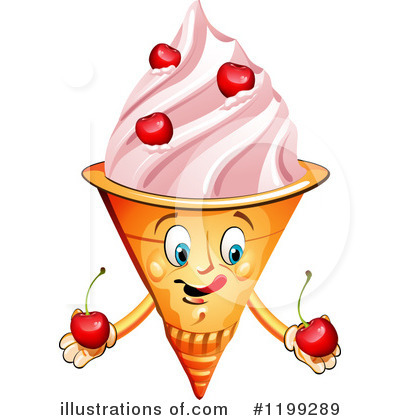 Royalty-Free (RF) Ice Cream Clipart Illustration by merlinul - Stock Sample #1199289