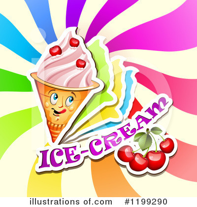 Royalty-Free (RF) Ice Cream Clipart Illustration by merlinul - Stock Sample #1199290