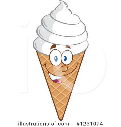 Royalty-Free (RF) Ice Cream Clipart Illustration by Hit Toon - Stock Sample #1251074