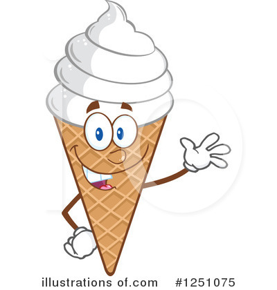 Royalty-Free (RF) Ice Cream Clipart Illustration by Hit Toon - Stock Sample #1251075