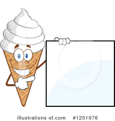 Royalty-Free (RF) Ice Cream Clipart Illustration by Hit Toon - Stock Sample #1251076