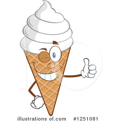 Royalty-Free (RF) Ice Cream Clipart Illustration by Hit Toon - Stock Sample #1251081
