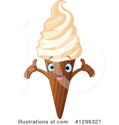 Royalty-Free (RF) Ice Cream Clipart Illustration by Pushkin - Stock Sample #1296327