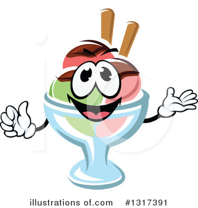 Royalty-Free (RF) Ice Cream Clipart Illustration by Vector Tradition SM - Stock Sample #1317391