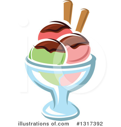 Sundae Clipart #1317392 by Vector Tradition SM