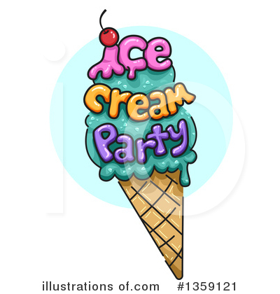 Royalty-Free (RF) Ice Cream Clipart Illustration by BNP Design Studio - Stock Sample #1359121