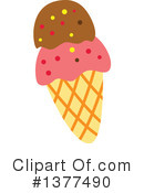 Ice Cream Clipart #1377490 by Cherie Reve