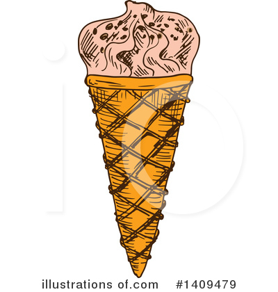 Royalty-Free (RF) Ice Cream Clipart Illustration by Vector Tradition SM - Stock Sample #1409479
