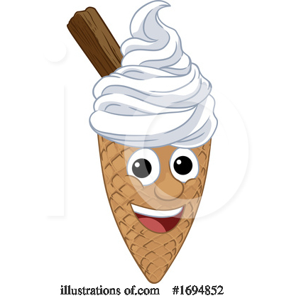 Waffle Cone Clipart #1694852 by AtStockIllustration
