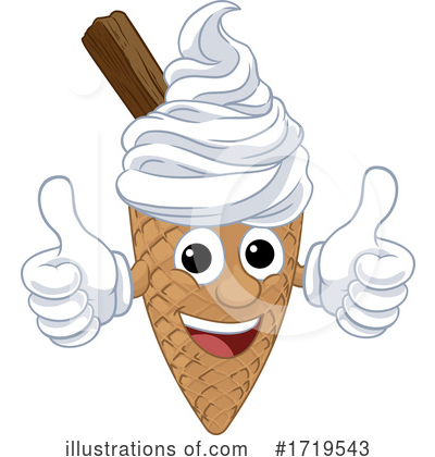 Waffle Cone Clipart #1719543 by AtStockIllustration