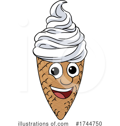 Waffle Cone Clipart #1744750 by AtStockIllustration