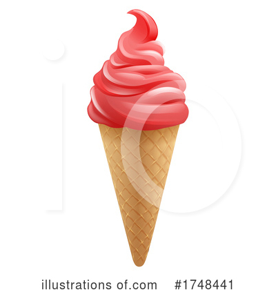Waffle Cone Clipart #1748441 by AtStockIllustration