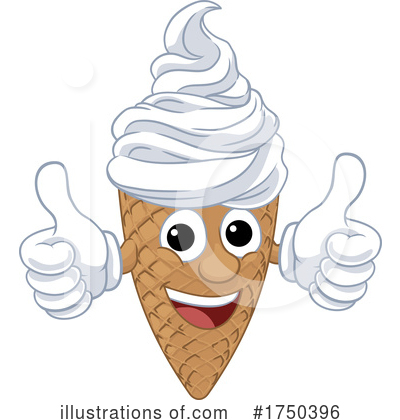 Waffle Cone Clipart #1750396 by AtStockIllustration