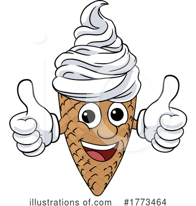 Waffle Cone Clipart #1773464 by AtStockIllustration