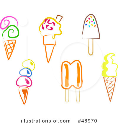 Royalty-Free (RF) Ice Cream Clipart Illustration by Prawny - Stock Sample #48970