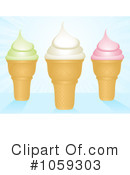 Ice Cream Cone Clipart #1059303 by elaineitalia