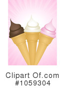 Ice Cream Cone Clipart #1059304 by elaineitalia