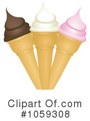 Ice Cream Cone Clipart #1059308 by elaineitalia