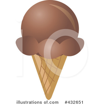 Royalty-Free (RF) Ice Cream Cone Clipart Illustration by Pams Clipart - Stock Sample #432651