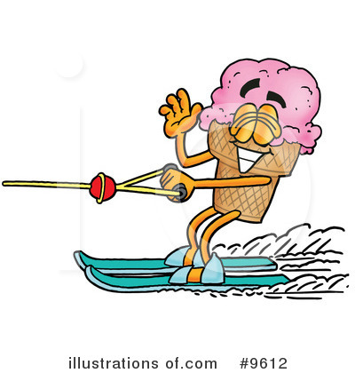 Water Skiing Clipart #9612 by Mascot Junction