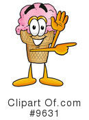 Ice Cream Cone Clipart #9631 by Mascot Junction