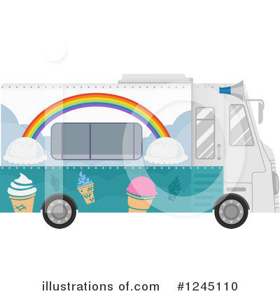 Ice Cream Truck Clipart #1245110 by BNP Design Studio
