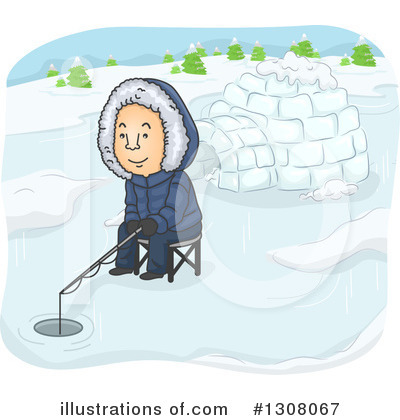 Ice Fishing Clipart #1308067 by BNP Design Studio
