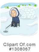 Ice Fishing Clipart #1308067 by BNP Design Studio
