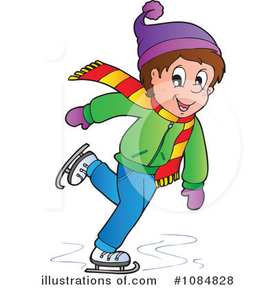 Royalty-Free (RF) Ice Skating Clipart Illustration by visekart - Stock Sample #1084828
