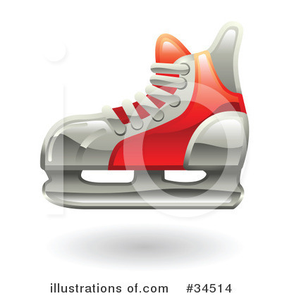 Ice Skate Clipart #34514 by AtStockIllustration