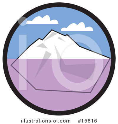 Royalty-Free (RF) Iceberg Clipart Illustration by Andy Nortnik - Stock Sample #15816