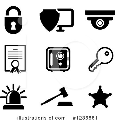 Padlock Clipart #1236861 by Vector Tradition SM