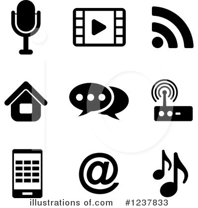 Radio Clipart #1237833 by Vector Tradition SM