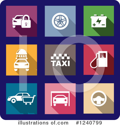 Taxi Clipart #1240799 by Vector Tradition SM