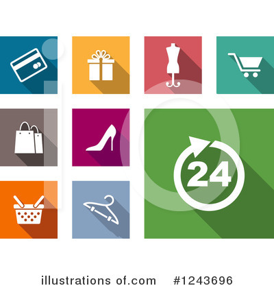 Shopping Bag Clipart #1243696 by Vector Tradition SM