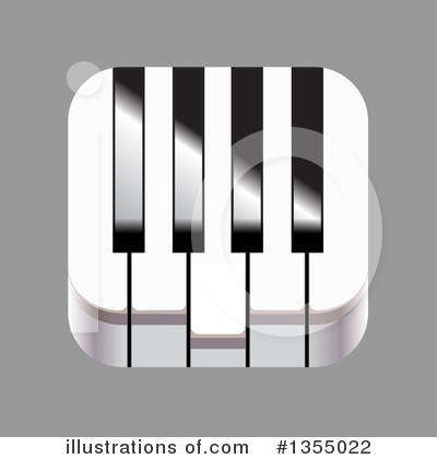 Piano Keyboard Clipart #1355022 by vectorace