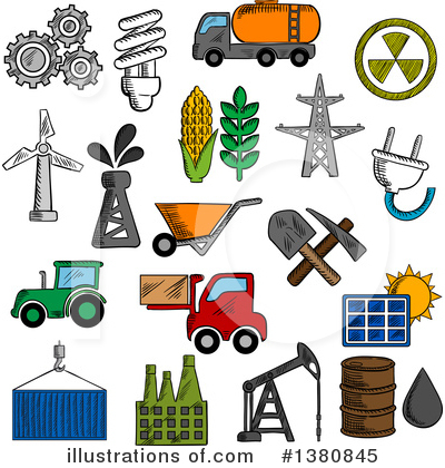 Refinery Clipart #1380845 by Vector Tradition SM