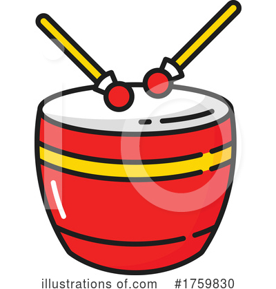 Drums Clipart #1759830 by Vector Tradition SM