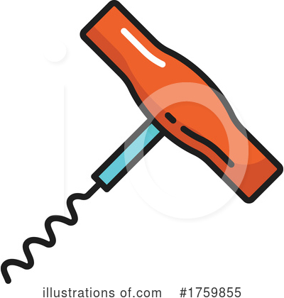 Corkscrew Clipart #1759855 by Vector Tradition SM