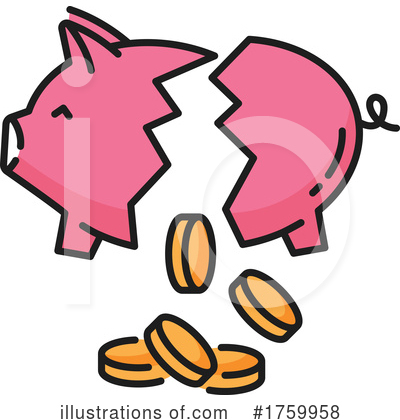 Coins Clipart #1759958 by Vector Tradition SM