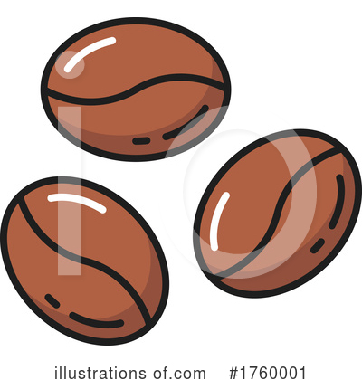 Coffee Beans Clipart #1760001 by Vector Tradition SM