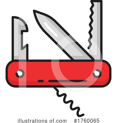 Swiss Army Knife Clipart #1760065 by Vector Tradition SM