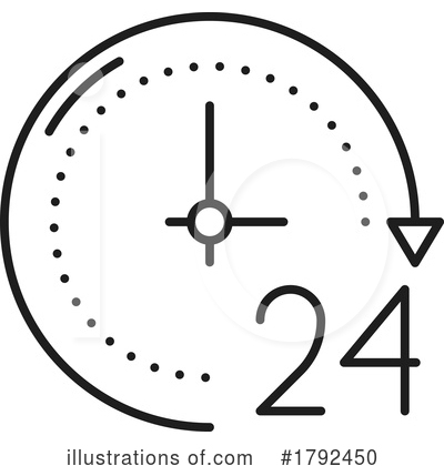 Clock Clipart #1792450 by Vector Tradition SM