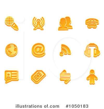 Royalty-Free (RF) Icons Clipart Illustration by AtStockIllustration - Stock Sample #1050183
